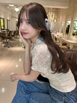 フォルテ 表参道店(FORTE) くびれヘア/アプリコットオレンジ/ハイライトカラー