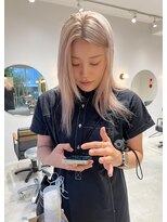 スタン 渋谷(Stam)&nbsp;【韓国風】クリーミーベージュ×ブロンドロング