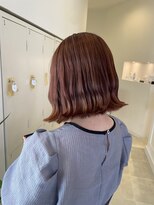 サラ ビューティー サイト 古賀店(SARA Beauty Sight)&nbsp;【切りっぱなしボブ】20代30代/コーラルオレンジ/ナチュラル