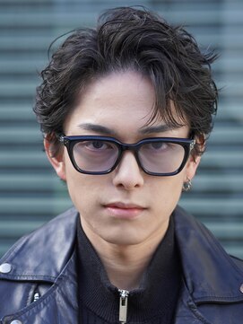 フィフス 原宿(fifth) 原宿ニュアンスパーマメンズパーマセンターパートウルフ30代韓国