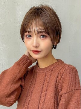 ギークス(GEEKS) 【GEEKS渋谷】シースルーマッシュ/耳かけ/マロンベージュ/冬ヘア