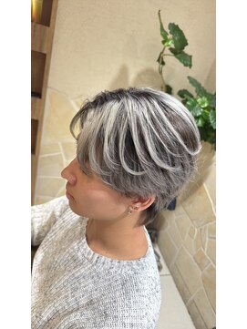 ヘアリゾートエーアイ 新宿西口店(hair resort Ai) メンズバレイヤージュシャドールーツ刈り上げセンターパート新宿