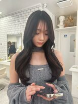 ロマーリ(LOMARLIE)&nbsp;韓国風くびれ巻きデジタルパーマ20代30代40代レイヤーカット2