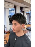 表参道駅MEN’S/ニュアンスパーマ/刈り上げセンターパート