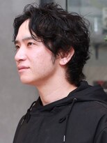 メンズサロン ブロック(Men's Salon bloc)&nbsp;ニュアンスパーマ メンズパーマ ツーブロック アップバング 20代