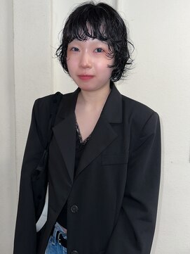 ボウ(BOW) 【BOW HAIR】　レイヤーボブ×パーマ