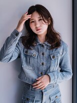 ヘアークラフト(Hair Craft)&nbsp;セミロング似合わせパーマ×暗髪【岡山】くびれパーマ