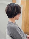 ナチュラル白髪ぼかしショート
