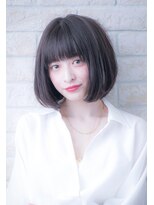 エルデ ナインズ ヘアー スタンド 川口店(elde 9's HAIR STAND)&nbsp;大人かわいいグレージュひし形シルエットエアリーボブ