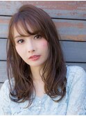 【若井】小顔大人可愛いフレンチカジュアルシースルーバング