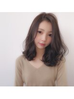 シエナ(CIENA)&nbsp;【CIENA】流し前髪のグレージュロング@酒井