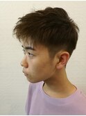 ショートバングツーブロック