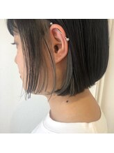 インナーカラーは耳にかけてもオシャレです＾＾《姫路/姫路駅/髪質改善縮毛矯正/イルミナカラー/》