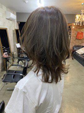 プラグ ヘアーデザイン 大名店(PLUG hair design) ハイライトカラー×レイヤー