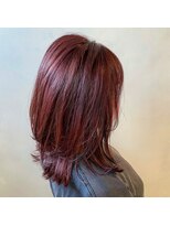 フィゼル 福島店(fizelle)&nbsp;ピンクアッシュウルフ　中村雄蔵