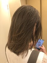 オリーブベージュ＿セシルカットフリンジウエーブ