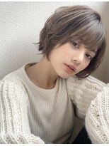 シー バイ ロンド 新宿(Sea by Lond)&nbsp;大人可愛い小顔ひし形ショートダークアッシュ新宿