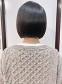 【Marl】シンプルなカットラインの切りっぱなしボブ