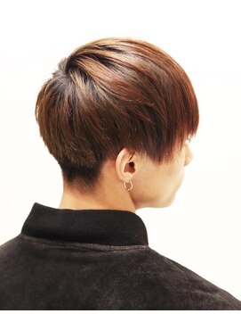 ヨシザワインク プレミアム 築地店(YOSHIZAWA Inc. PREMIUM) 韓流ナチュラルツーブロックマッシュブラウン清潔感/柔らか