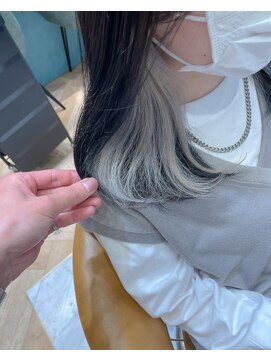 ロンド レグリーズ 立川(Lond leglise) 【槌矢圭悟】インナーカラーグレーホワイトグレー