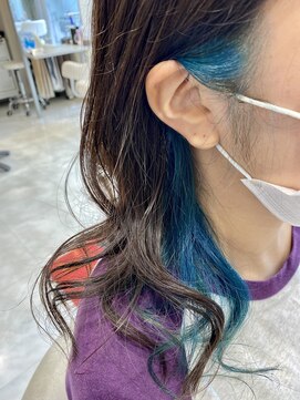 エフエフヘアー(ff hair) back style☆イヤリング&インナーカラーvol.760