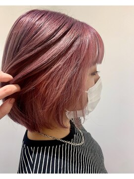 アズールサン 草加西口店(azule-sun) 20代大人かわいいヘア　ダブルカラー　ピンク