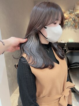 ロンド レア 天神大名店(Lond Le’a) ミルクティーベージュ/ダブルカラ/ケアブリーチ/くびれヘア/天神