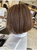 ナチュラルハイライト ボブ