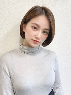 ハウスアンドヘアーワークス(House&Hair works) 前髪長め大人小顔ショート30代40代50代 藤沢