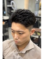 フランクスバーバーリザーブ 人形町店(FRANK’S BARBER RESERVE) アップバングパーマ y