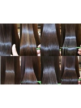 【髪質改善】ダメージレスにうるツヤ美髪へ☆まっすぐ過ぎないナチュラルなストレートヘアをつくります♪
