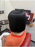 縮毛矯正+ぱつっとボブ