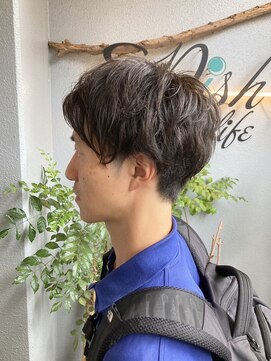 ディッシュ 五反田(dish) メンズナチュラルマッシュパーマ