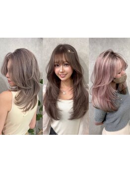 <レイヤーカット/韓国くびれカット>顔周り小顔カットで垢抜け効果*[渋谷/ブリーチ/ダブルカラー/学割U24]