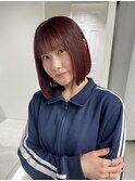 ワインレッド/レッドカラー/ブリーチなしダブル/永尾しおり