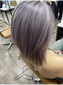 ダブルカラーラベンダーブリーチハイトーン