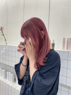 リル(re'll) 《花屋併設》ピンクカラー［酸性ストレート/ヘアセット]