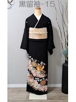 きものサロン すずめ屋&nbsp;レンタル黒留袖-15(鳳凰花文)