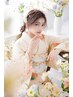 電話予約のみ◎ヘアセット＋着物着付け＋アクセ付き【振袖・訪問着】￥13000!!