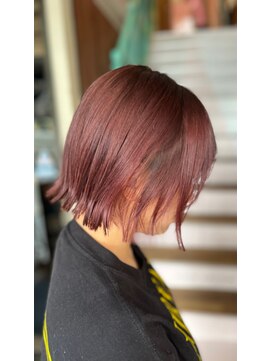 アヴァンス 天王寺店(AVANCE.) ブリーチなしのワインレッドカラー