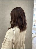 ブリーチなしのオレンジブラウン
