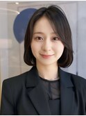 ナチュラルボブ/大人ショートボブ/前髪なし/20代30代
