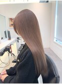 まろやかブラウンカラー グレージュ  ブリーチ 透明感カラー