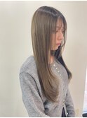 ブリーチなしダブルカラーミルクティーベージュ