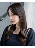 イメチェンスタイル流し前髪レイヤーロングレイヤーカット
