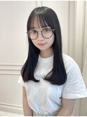 前髪カットが可愛い☆髪質改善ストレートヘア