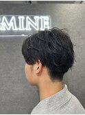 MEN’S HAIR刈り上げセンター パートマッシュ