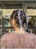 ボブでもできる結婚式参列ヘアセット