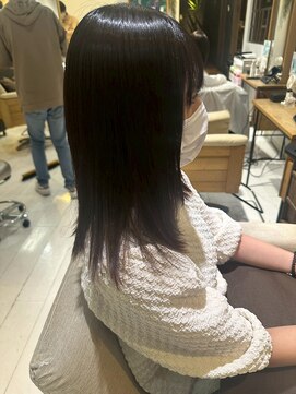 ヘアリゾート粋 リマ 銀座店(lima) 切りっぱなしロング/ダークブラウン/艶髪