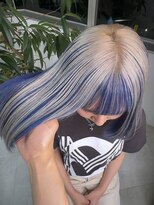 イエナ 渋谷(IENA)&nbsp;デザインカラーケアブリーチダブルカラー水色カラーペールブルー